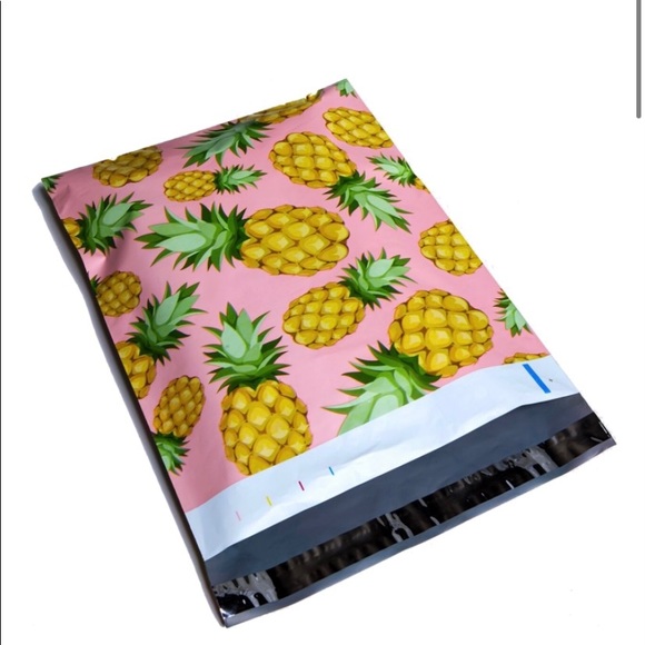 1 pack of 100 10” x 13” Pineapple Poly Mailers - Picture 3 of 4